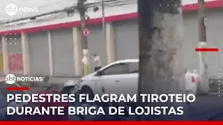Discussão entre lojistas termina em tiros na Grande São Paulo | #SBTNoticias Discussão entre lojistas termina em tiros na Grande São Paulo | #SBTNoticias