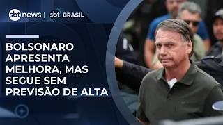 Bolsonaro apresenta melhora, mas não tem previsão de alta; defesa vai pedir domiciliar Bolsonaro apresenta melhora, mas não tem previsão de alta; defesa vai pedir domiciliar