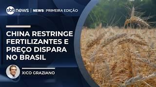 China restringe exportação de fertilizantes; impacto preocupa agro brasileiro | #NewsPrimeiraEdição China restringe exportação de fertilizantes; impacto preocupa agro brasileiro | #NewsPrimeiraEdição