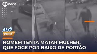 Homem com histórico de violência é preso após tentar matar namorada | #AloVoce Homem com histórico de violência é preso após tentar matar namorada | #AloVoce