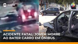 Acidente com ônibus deixa um morto e três feridos na Zona Sul de SP | #SBTManhã Acidente com ônibus deixa um morto e três feridos na Zona Sul de SP | #SBTManhã