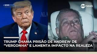 Trump chama prisão de Andrew de “vergonha” e lamenta impacto na realeza | #NewsPrimeiraEdição Trump chama prisão de Andrew de “vergonha” e lamenta impacto na realeza | #NewsPrimeiraEdição
