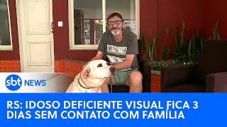 Idoso com deficiência visual é resgatado das enchentes em Porto Alegre | #SBTNewsnaTV (10/05/24)