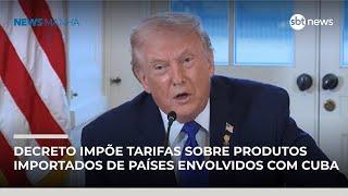 Trump impõe tarifas a países que fornecem petróleo a Cuba | #NewsManhã Trump impõe tarifas a países que fornecem petróleo a Cuba | #NewsManhã