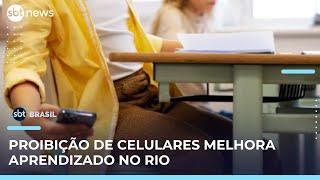 Proibição de celulares em escolas do Rio melhora aprendizado em matemática e português | #SBTBrasil Proibição de celulares em escolas do Rio melhora aprendizado em matemática e português | #SBTBrasil