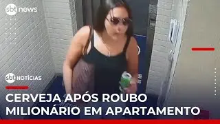 Mulheres furtam R$ 1 milhão em apartamento de luxo e saem tomando cerveja | #SBTNoticias Mulheres furtam R$ 1 milhão em apartamento de luxo e saem tomando cerveja | #SBTNoticias