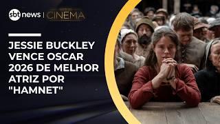 Jessie Buckley vence Oscar 2026 de melhor atriz por "Hamnet" | #CinemaNoSBTNews Jessie Buckley vence Oscar 2026 de melhor atriz por "Hamnet" | #CinemaNoSBTNews
