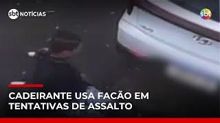 Cadeirante é preso pela 2ª vez por tentativa de assalto | #SBTNoticias Cadeirante é preso pela 2ª vez por tentativa de assalto | #SBTNoticias