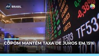 Copom mantém Selic em 15% ao ano pela terceira vez consecutiva Copom mantém Selic em 15% ao ano pela terceira vez consecutiva