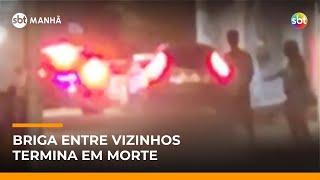 Homicídio ou legítima defesa? Briga entre vizinhos termina em morte em SP | #SBTManhã Homicídio ou legítima defesa? Briga entre vizinhos termina em morte em SP | #SBTManhã