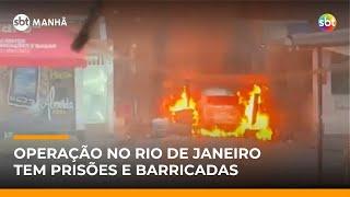 Megaoperação no Rio contra lideranças de facção criminosa tem 22 presos | #SBTManha Megaoperação no Rio contra lideranças de facção criminosa tem 22 presos | #SBTManha