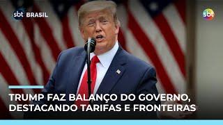 Trump faz balanço de fim de ano e provoca ex-presidentes dos EUA na Casa Branca Trump faz balanço de fim de ano e provoca ex-presidentes dos EUA na Casa Branca