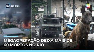Megaoperação no Rio contra facção deixa mais de 60 mortos e 81 presos | #SBTBrasil Megaoperação no Rio contra facção deixa mais de 60 mortos e 81 presos | #SBTBrasil