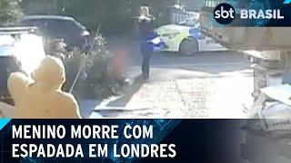 Garoto de 13 anos é morto em ataque com espada em Londres | SBT Brasil (30/04/24)