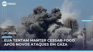 Trégua em Gaza balança após novos ataques e EUA tentam manter cessar-fogo | #SBTBrasil Trégua em Gaza balança após novos ataques e EUA tentam manter cessar-fogo | #SBTBrasil