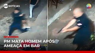 Policial militar mata homem após ameaça em bar de Belo Horizonte | #SBTNoticias Policial militar mata homem após ameaça em bar de Belo Horizonte | #SBTNoticias