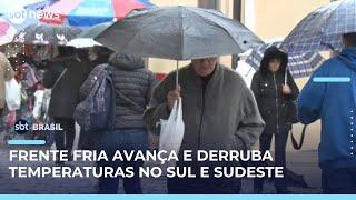 Frente fria traz temporais e queda de temperatura no Sul e Sudeste | #SBTBrasil Frente fria traz temporais e queda de temperatura no Sul e Sudeste | #SBTBrasil