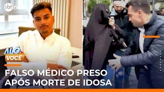 Idosa morre após lipo feita por falso médico e suspeito ataca equipe de reportagem | #AloVoce Idosa morre após lipo feita por falso médico e suspeito ataca equipe de reportagem | #AloVoce