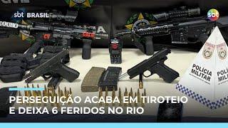 Perseguição policial termina em tiroteio e deixa um morto e 6 feridos no Rio Perseguição policial termina em tiroteio e deixa um morto e 6 feridos no Rio