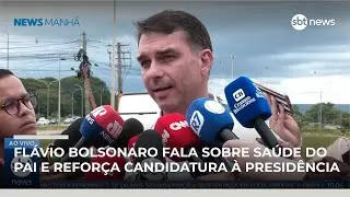 Flávio Bolsonaro fala sobre saúde do pai e reforça candidatura à presidência em 2026 | #NewsManhã Flávio Bolsonaro fala sobre saúde do pai e reforça candidatura à presidência em 2026 | #NewsManhã