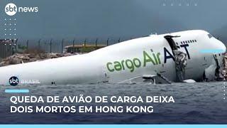 Duas pessoas morrem após avião de carga colidir com veículo e cair no mar | #SBTBrasil Duas pessoas morrem após avião de carga colidir com veículo e cair no mar | #SBTBrasil