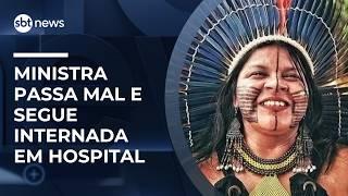 Sônia Guajajara é internada com suspeita de infecção | #SBTNews Sônia Guajajara é internada com suspeita de infecção | #SBTNews