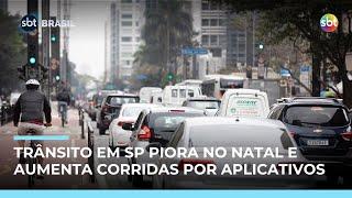 Natal em São Paulo: trânsito intenso desafia motoristas e aumenta uso de aplicativos Natal em São Paulo: trânsito intenso desafia motoristas e aumenta uso de aplicativos