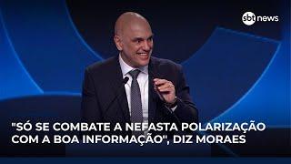 "Só se combate a nefasta polarização com a boa informação", diz Alexandre de Moraes "Só se combate a nefasta polarização com a boa informação", diz Alexandre de Moraes