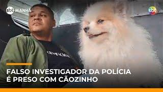 Homem é preso com lulu-da-pomerânia por se passar por investigador da Polícia Civil | #SBTManhã Homem é preso com lulu-da-pomerânia por se passar por investigador da Polícia Civil | #SBTManhã