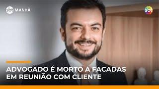 Advogado é morto a facadas durante reunião com cliente em MG | #SBTManhã Advogado é morto a facadas durante reunião com cliente em MG | #SBTManhã