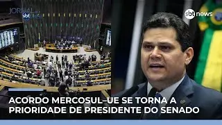 Alcolumbre prioriza acordo Mercosul-UE e articula visita ao Parlamento Europeu | #JornaldoSBTNews Alcolumbre prioriza acordo Mercosul-UE e articula visita ao Parlamento Europeu | #JornaldoSBTNews