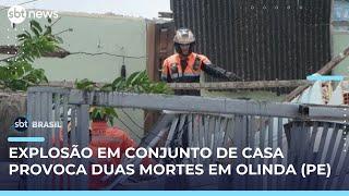Explosão em conjunto de casas em Olinda deixa duas mortes e idosa cadeirante soterrada | #SBTBrasil Explosão em conjunto de casas em Olinda deixa duas mortes e idosa cadeirante soterrada | #SBTBrasil