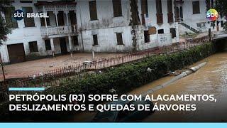 Chuvas fortes causam destruição e deixam desaparecido em Petrópolis (RJ) Chuvas fortes causam destruição e deixam desaparecido em Petrópolis (RJ)