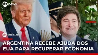 Argentina está morrendo, diz Trump ao defender financiamento ao país | #SBTNoticias Argentina está morrendo, diz Trump ao defender financiamento ao país | #SBTNoticias