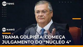 Primeira Turma do STF começa a julgar "núcleo 4" da trama golpista | #SBTManha Primeira Turma do STF começa a julgar "núcleo 4" da trama golpista | #SBTManha