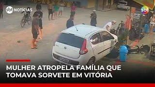 Motorista bêbada e sem habilitação atropela família após perder a direção do carro | #SBTNoticias Motorista bêbada e sem habilitação atropela família após perder a direção do carro | #SBTNoticias