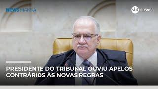 Fachin encontra resistência a código de conduta no STF e adia desfecho | #NewsManhã Fachin encontra resistência a código de conduta no STF e adia desfecho | #NewsManhã