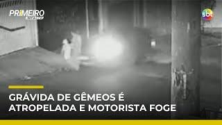Grávida de gêmeos é atropelada e criança presencia acidente; motorista fugiu | #PrimeiroImpacto Grávida de gêmeos é atropelada e criança presencia acidente; motorista fugiu | #PrimeiroImpacto