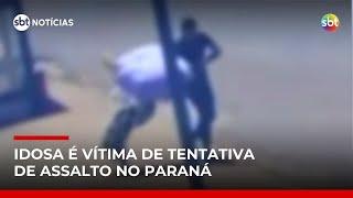 Flagra: Idosa é arrastada por ladrão durante tentativa de assalto | #SBTNotícias Flagra: Idosa é arrastada por ladrão durante tentativa de assalto | #SBTNotícias