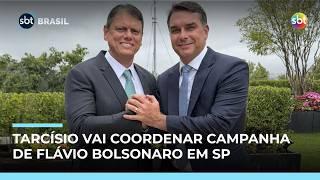 Tarcísio vai coordenar campanha de Flávio Bolsonaro à Presidência em São Paulo Tarcísio vai coordenar campanha de Flávio Bolsonaro à Presidência em São Paulo