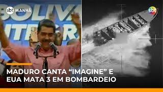 Após Maduro cantar “Imagine” em apelo, três morrem em bombardeio dos EUA no Pacífico | #SBTManhã Após Maduro cantar “Imagine” em apelo, três morrem em bombardeio dos EUA no Pacífico | #SBTManhã