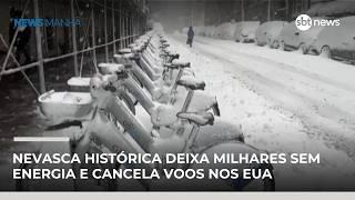 Tempestade de inverno leva estados dos EUA a decretarem emergência | #NewsManhã Tempestade de inverno leva estados dos EUA a decretarem emergência | #NewsManhã