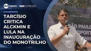 Durante evento, Tarcísio critica Alckmin e cita atrasos da Linha 17-Ouro | #PoderExpresso Durante evento, Tarcísio critica Alckmin e cita atrasos da Linha 17-Ouro | #PoderExpresso