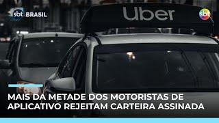 Datafolha: 6 em cada 10 motoristas de aplicativo rejeitam carteira assinada Datafolha: 6 em cada 10 motoristas de aplicativo rejeitam carteira assinada