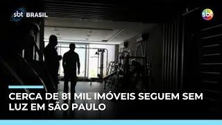 Apagão em SP: Após temporal, cerca de 81 mil imóveis ainda estão sem luz Apagão em SP: Após temporal, cerca de 81 mil imóveis ainda estão sem luz