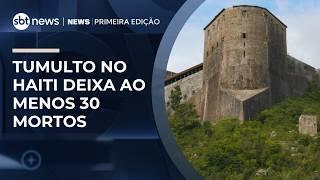 Tumulto em fortaleza no Haiti deixa ao menos 30 mortos | #NewsPrimeiraEdição Tumulto em fortaleza no Haiti deixa ao menos 30 mortos | #NewsPrimeiraEdição