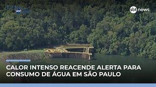 Calor intenso reacende alerta para consumo de água em São Paulo | #JornaldoSBTNews Calor intenso reacende alerta para consumo de água em São Paulo | #JornaldoSBTNews