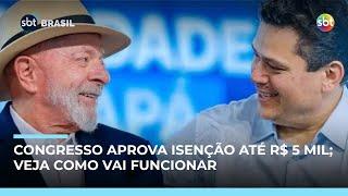 Congresso aprova isenção de IR até R$ 5 mil e descontos para outros pisos; entenda | #SBTBrasil Congresso aprova isenção de IR até R$ 5 mil e descontos para outros pisos; entenda | #SBTBrasil