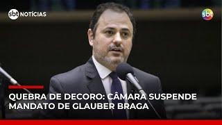 Câmara decide manter mandato de Glauber Braga e aplicar suspensão de seis meses | #SBTNotícias Câmara decide manter mandato de Glauber Braga e aplicar suspensão de seis meses | #SBTNotícias