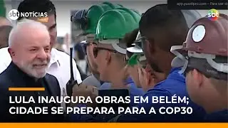 Lula desembarca em Belém para entregar obras e participar de eventos da COP30 | #SBTNoticias Lula desembarca em Belém para entregar obras e participar de eventos da COP30 | #SBTNoticias